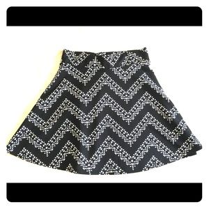 Charlotte Russe Black and White Skater Skirt!